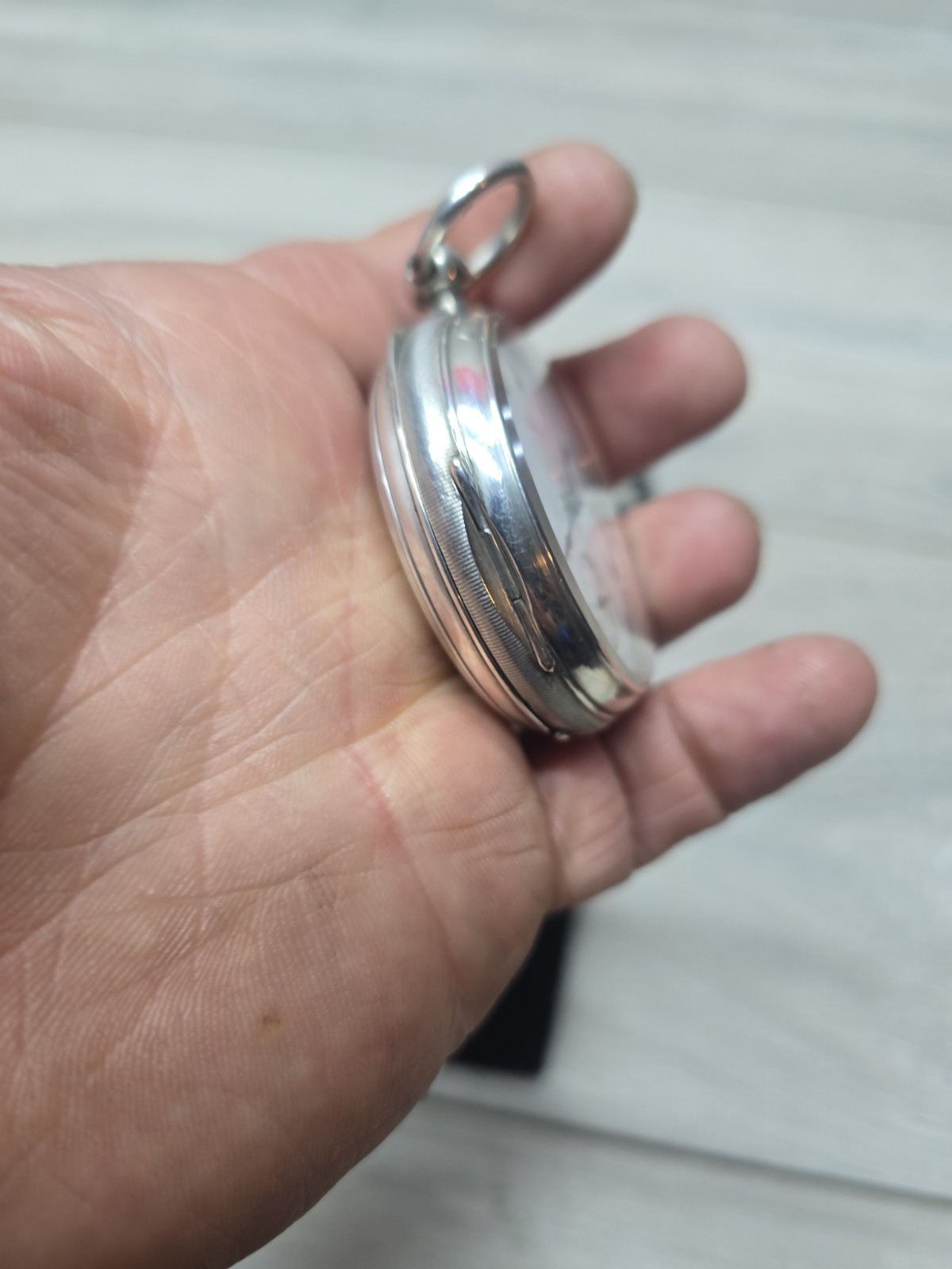 Solid Silver Cased American Waltham USA Traveler Pocket Watch 5cm Working