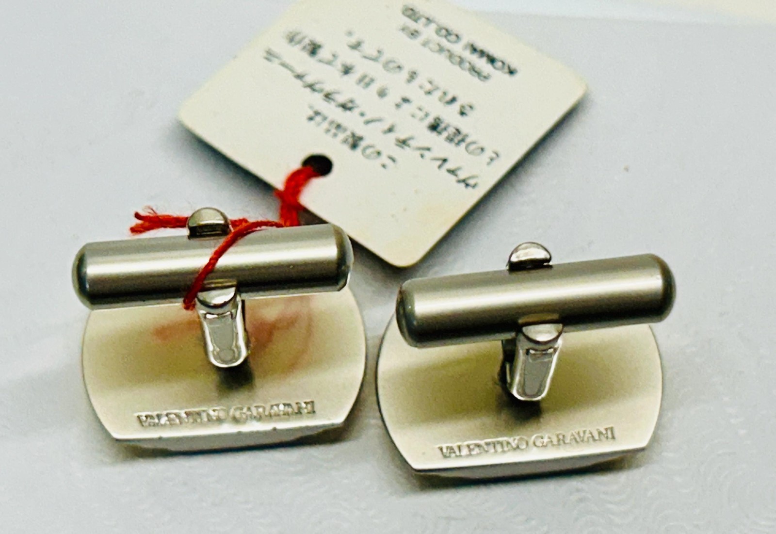 Valentino Cufflinks V Logo Authentic Designer Gift for Him