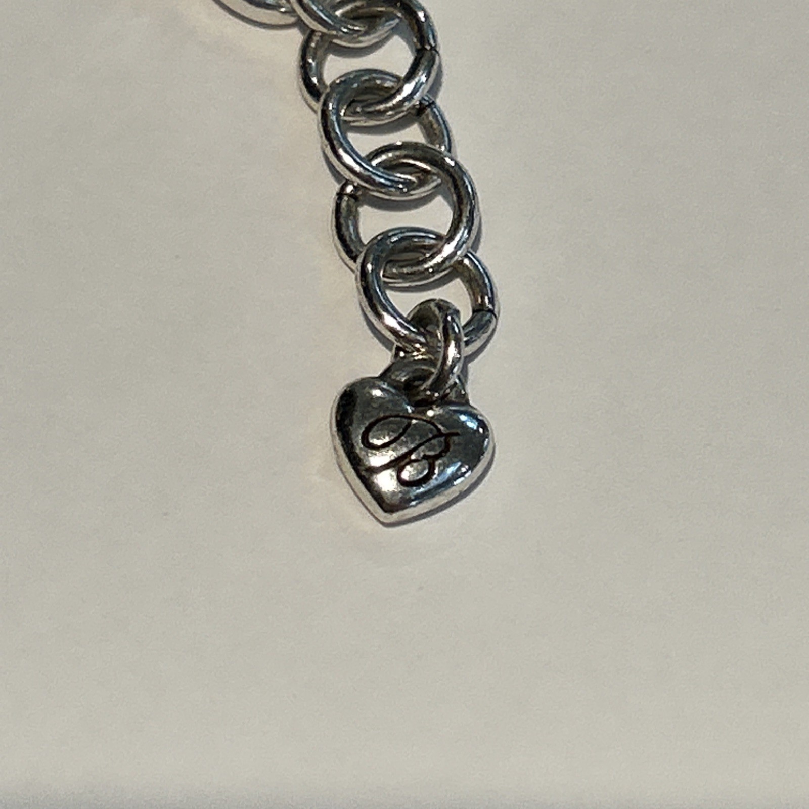 Brighton Silver Heart Necklace with Small Crystals Chain & Gift Box Included
