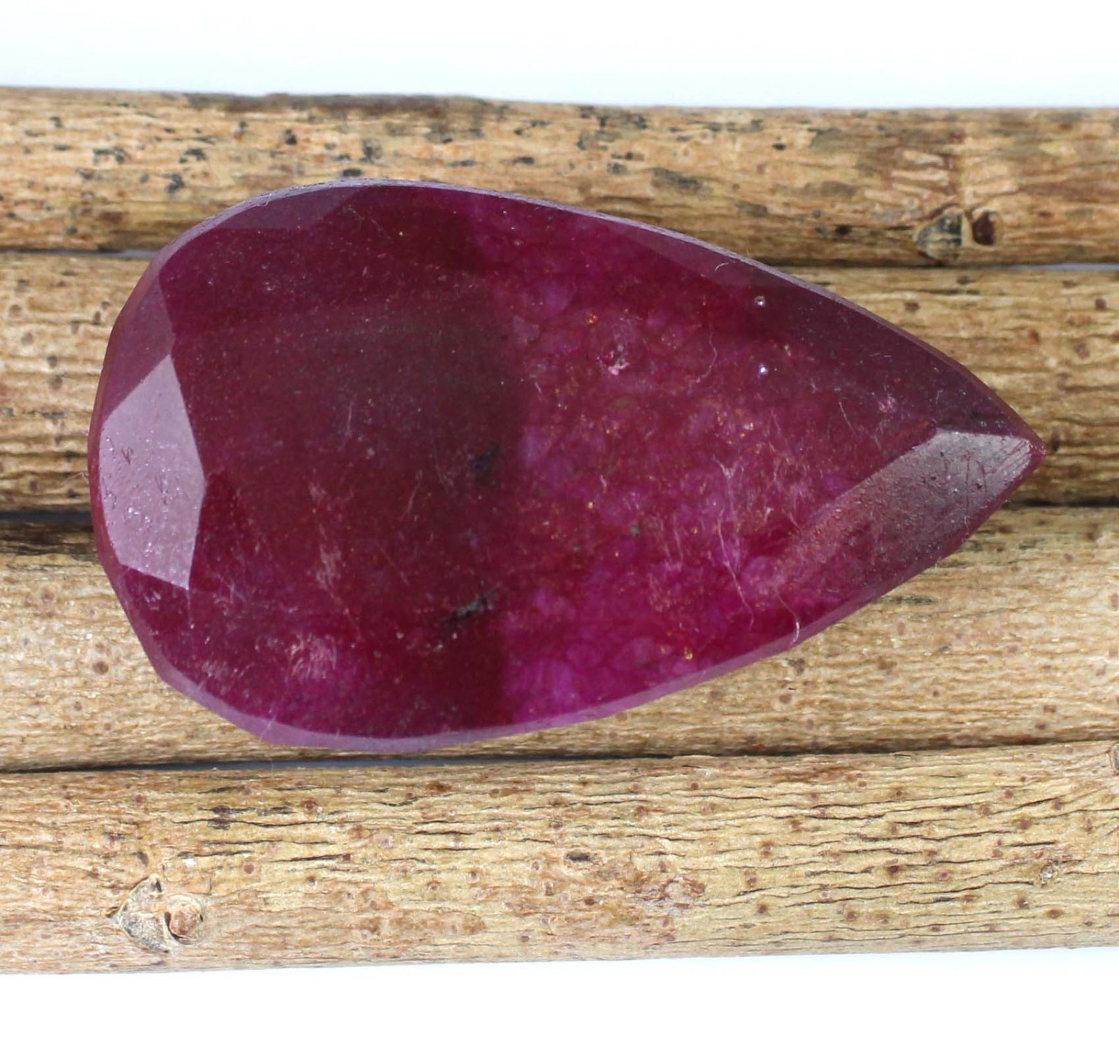 247.55 Ct Natural African Red Ruby Pear Gemstone Investment Grade