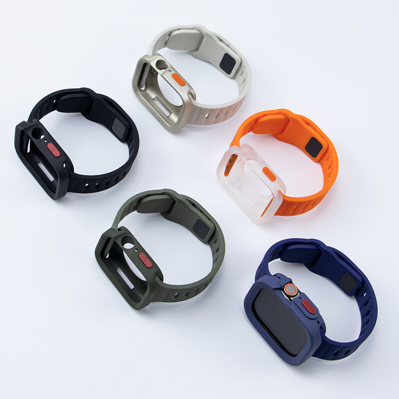IWatch 49mm Silicone Sport Strap Band+TPU Case For Apple Watch Ultra 9 8 7 SE 6