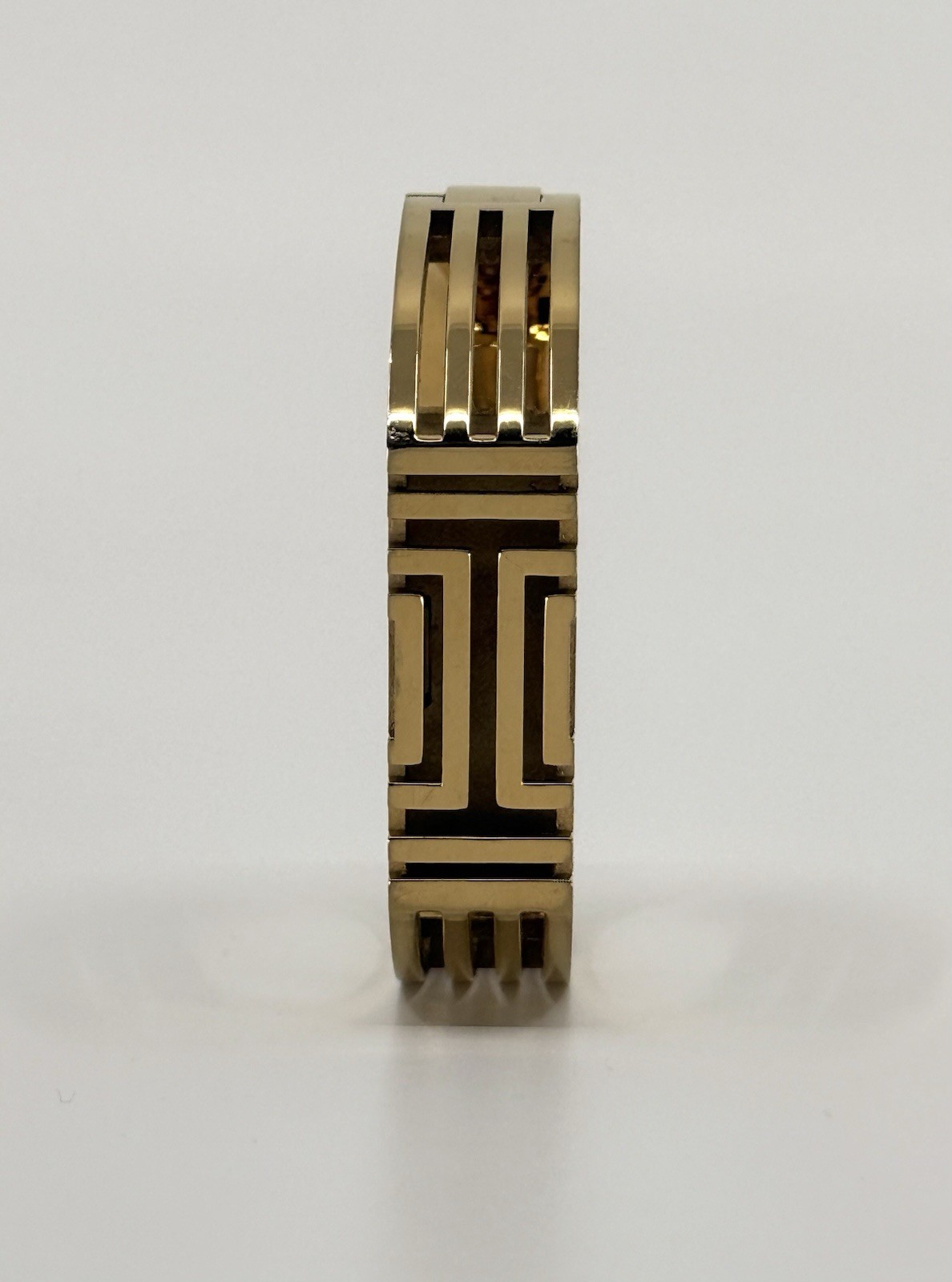 Tory Burch for Fitbit Metal GOLD Hinged Bracelet Dust Bag