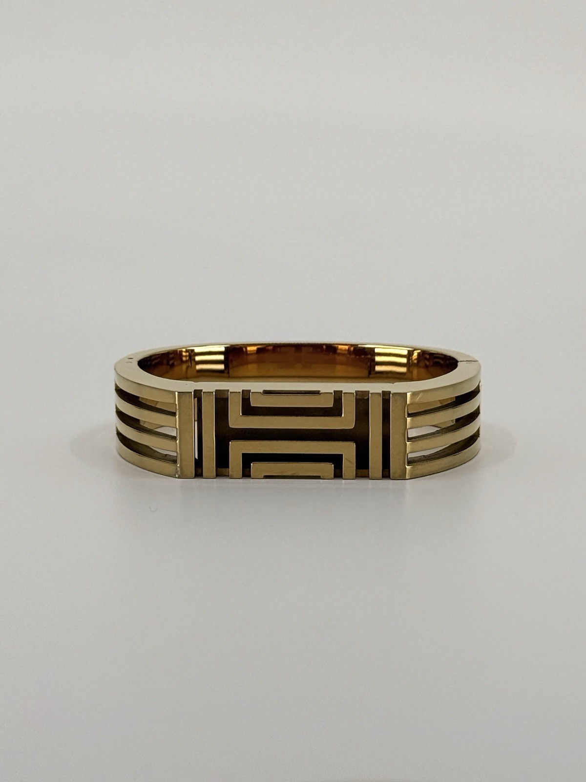 Tory Burch for Fitbit Metal GOLD Hinged Bracelet Dust Bag