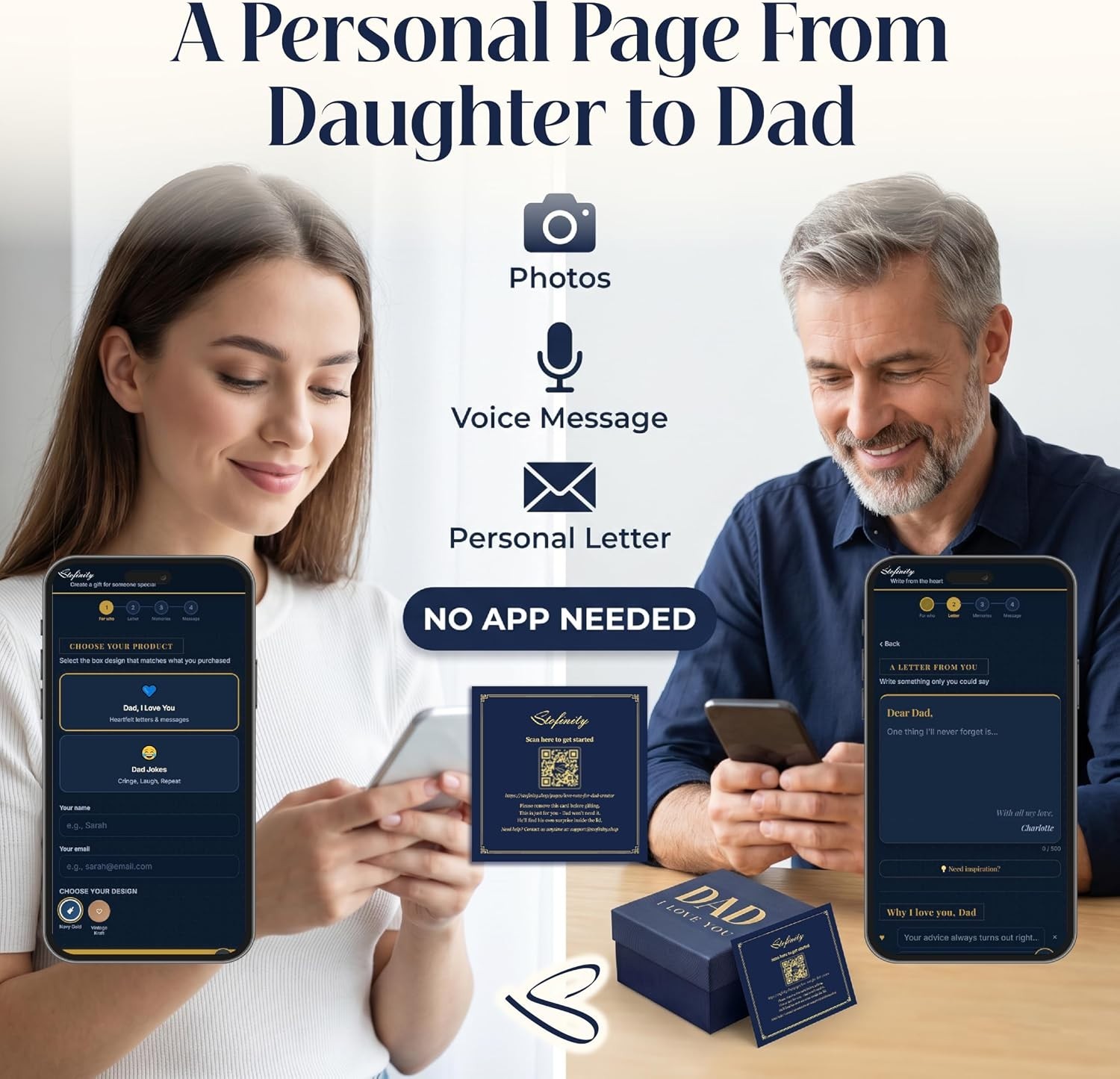 Emotional Father’s Day Gift: 60 Love Notes + Digital Surprise Experience