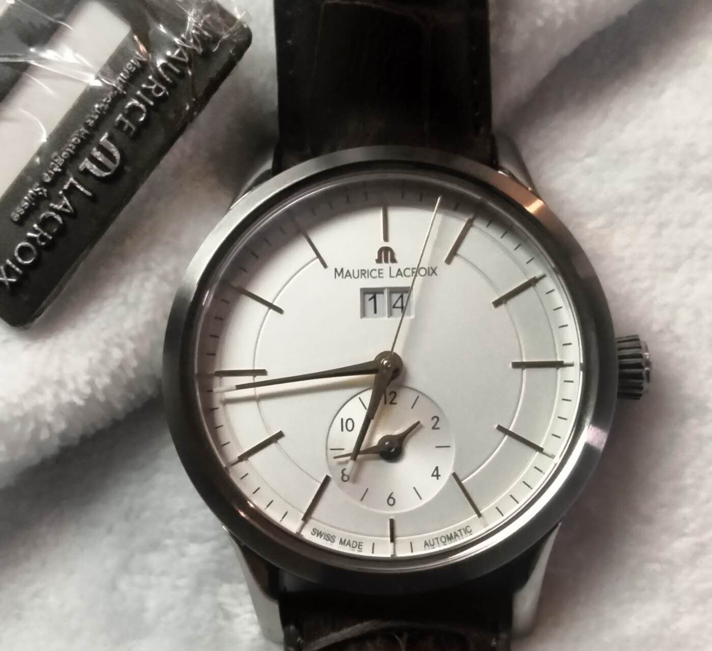 Maurice Lacroix LC6088 Automatic Men’s Watch White Dial Big Date GMT Dual Time L