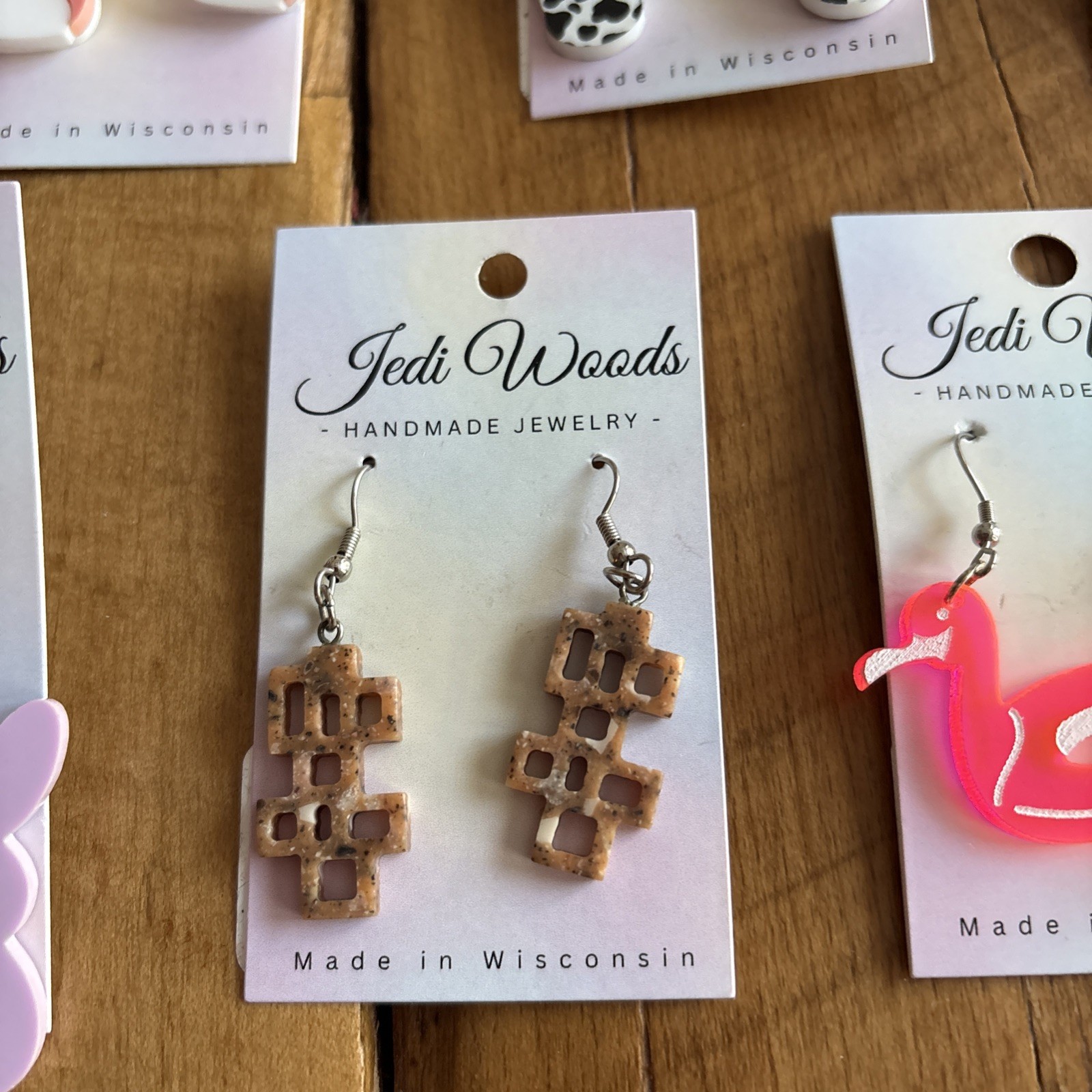 Brand New Set Of Handmade Dangly Earrings 11 Pairs In Total
