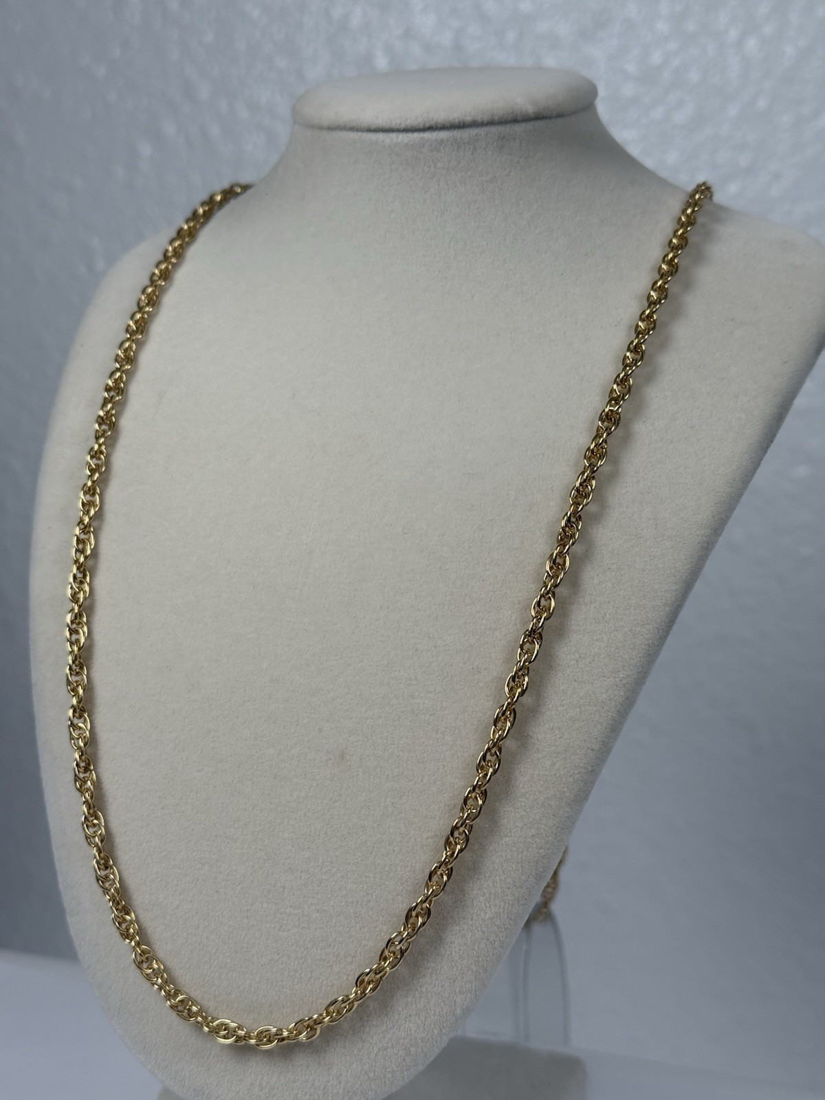 VTG Speidel 1/20 10K TGF GF Rope Chain Necklace 30” Yellow Gold Filled 3.7mm