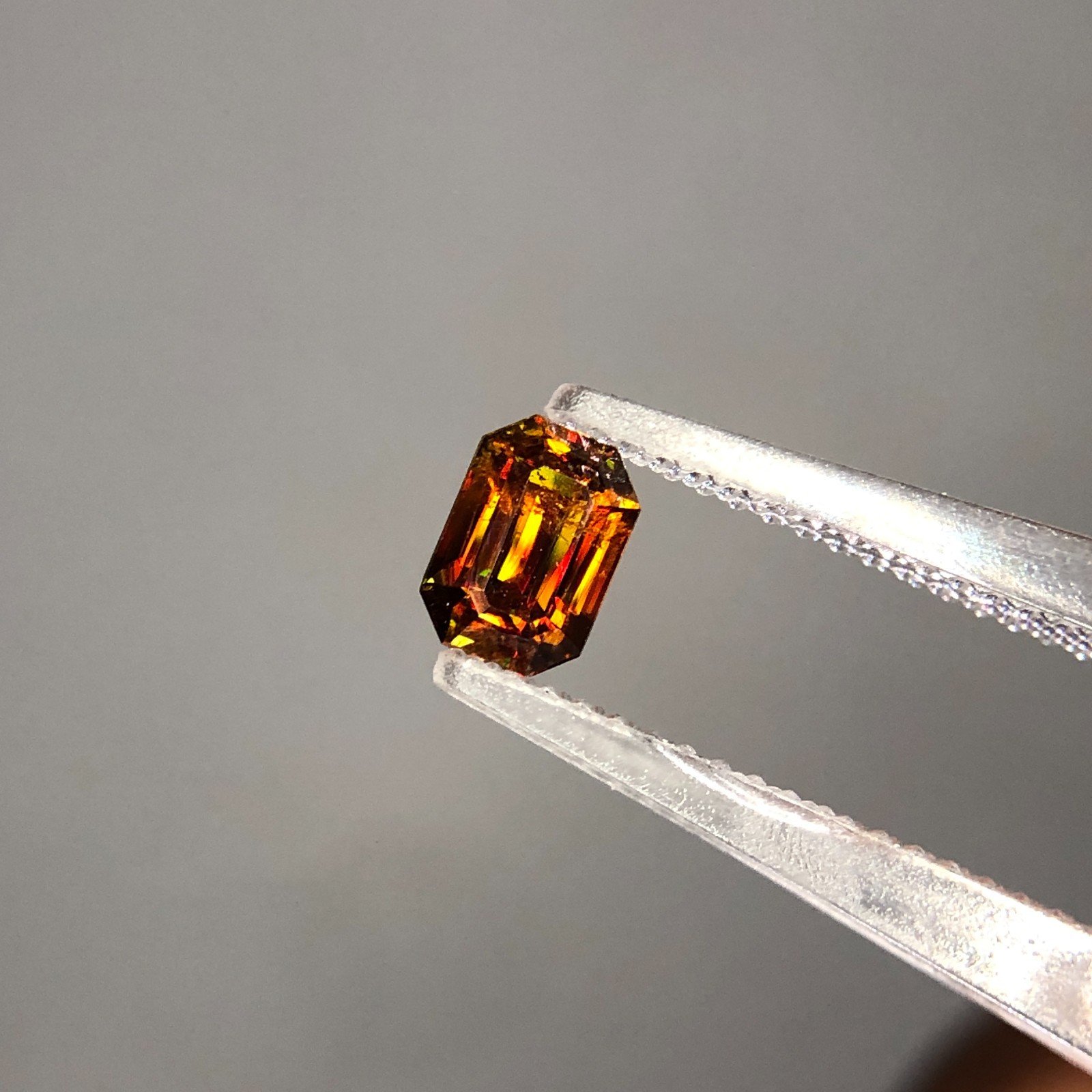0.60 Ct Natural Full Fire Sphene Titanite Fancy Cut Gemstone For Jewellery