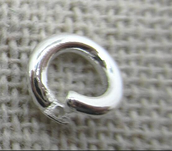 4 PCS Mini Sterling Silver 925 Link Lock Jump Ring Locking Clasp Connector
