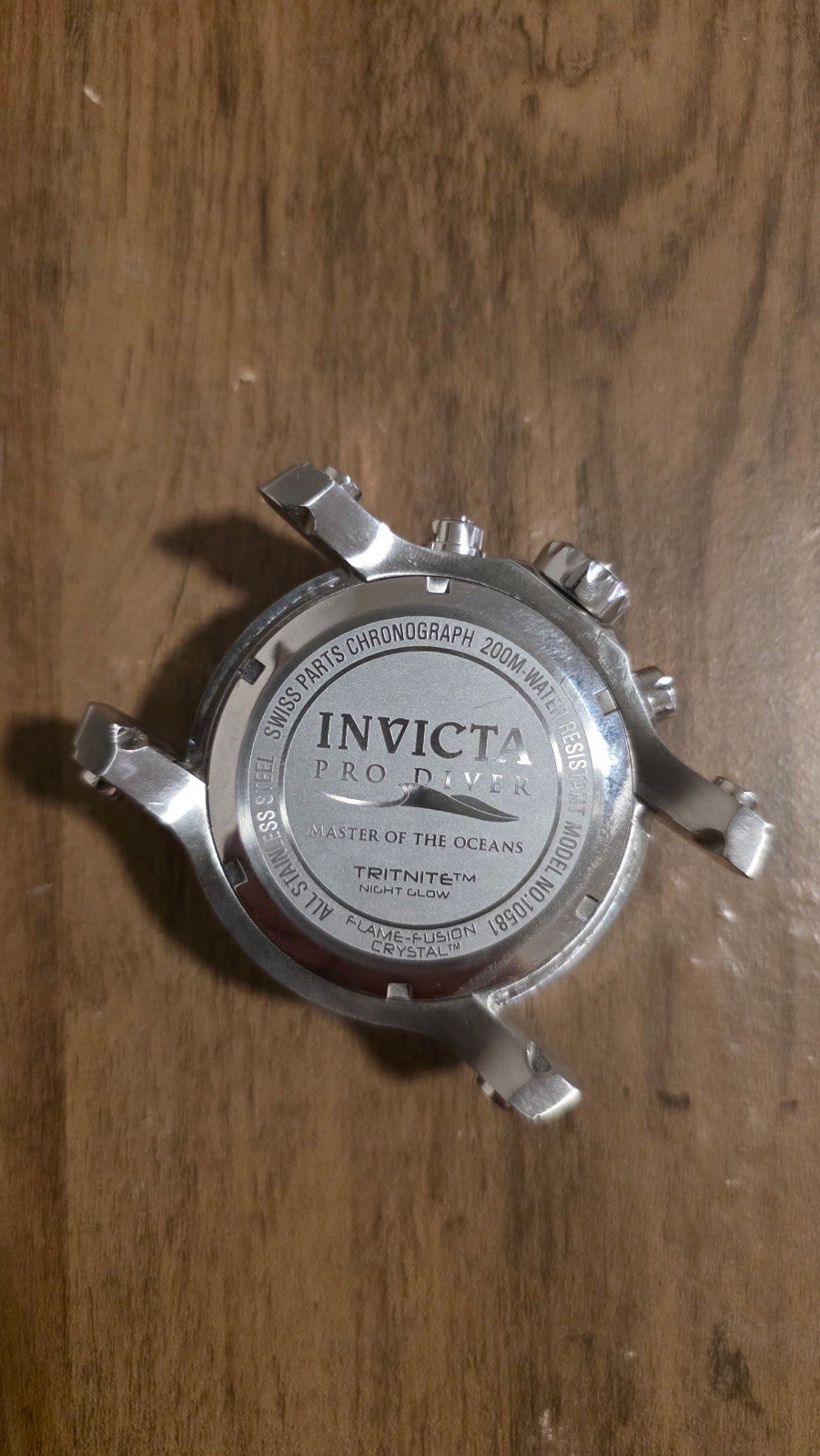 Invicta Pro Diver Men’s Quartz Chronograph Date 200m Purple Dial Watch Face Only