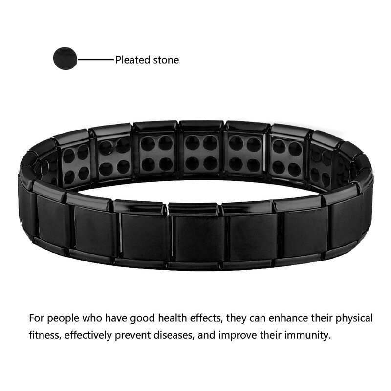 Weight loss Therapeutic Energy Bracelet Healing Therapy Titanium Steel Magnetic
