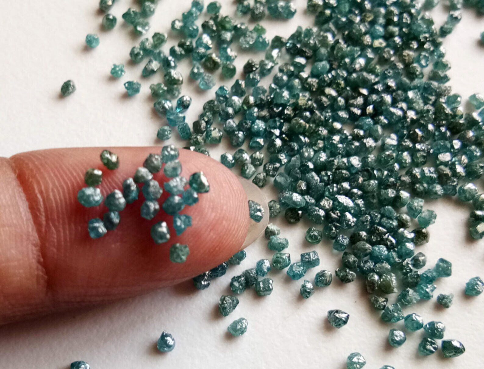 2mm Raw Blue Loose Rough Rondelle Diamond for Jewelry (1 Cts to 5 Cts)