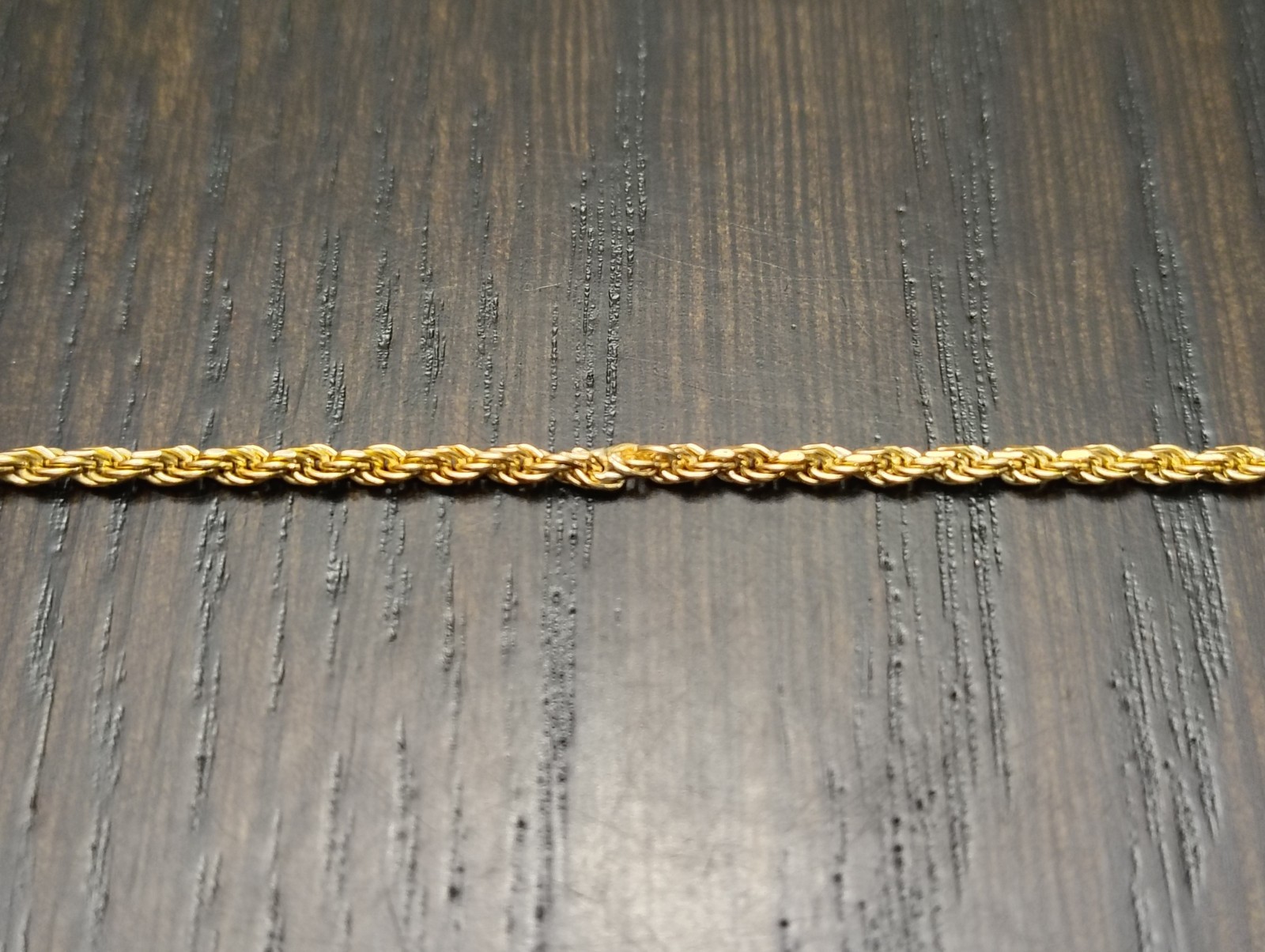 2MM 19 3/4″ 8 GRAMS OF 18K GOLD ROPE CHAIN REPAIRED