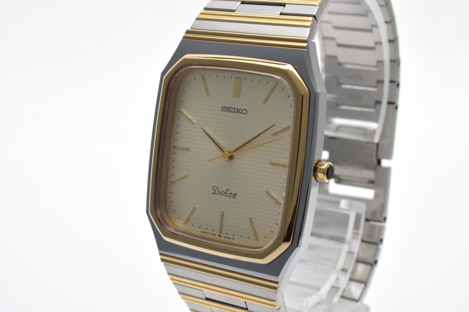 [N MINT] SEIKO Dolce 7741-5130 Gold Quartz Women’s Watch From JAPAN