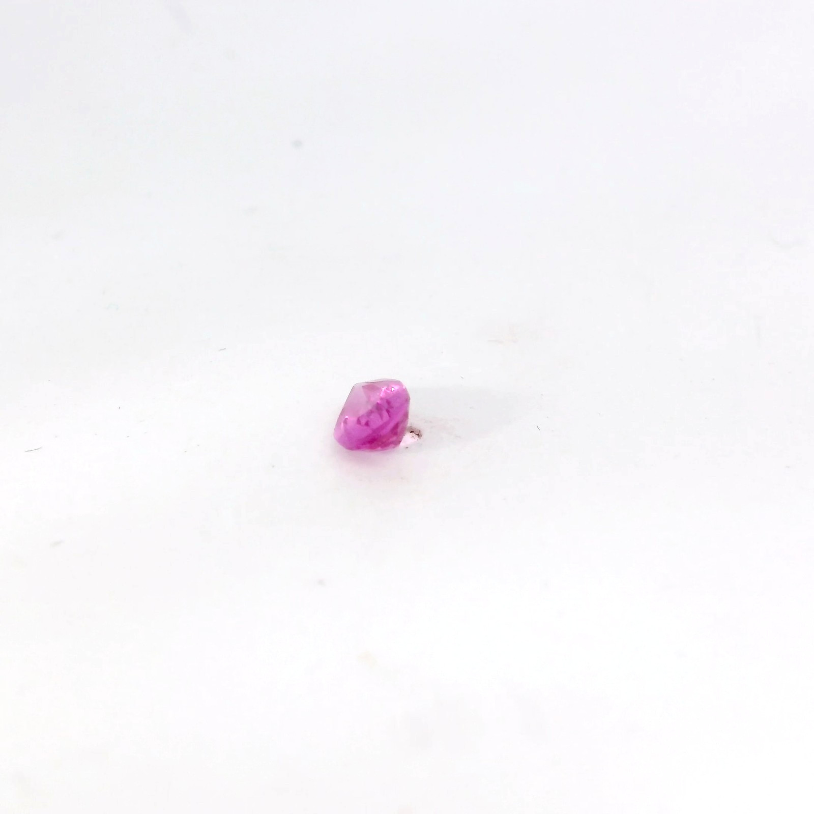 0.52ct Loose Pear Heat Treated Dark Pink Topaz Gemstone 6 x 4 mm