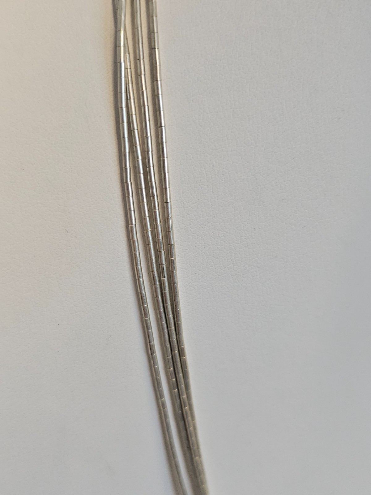 Sterling liquid silver lariat necklace Shube Dakota West