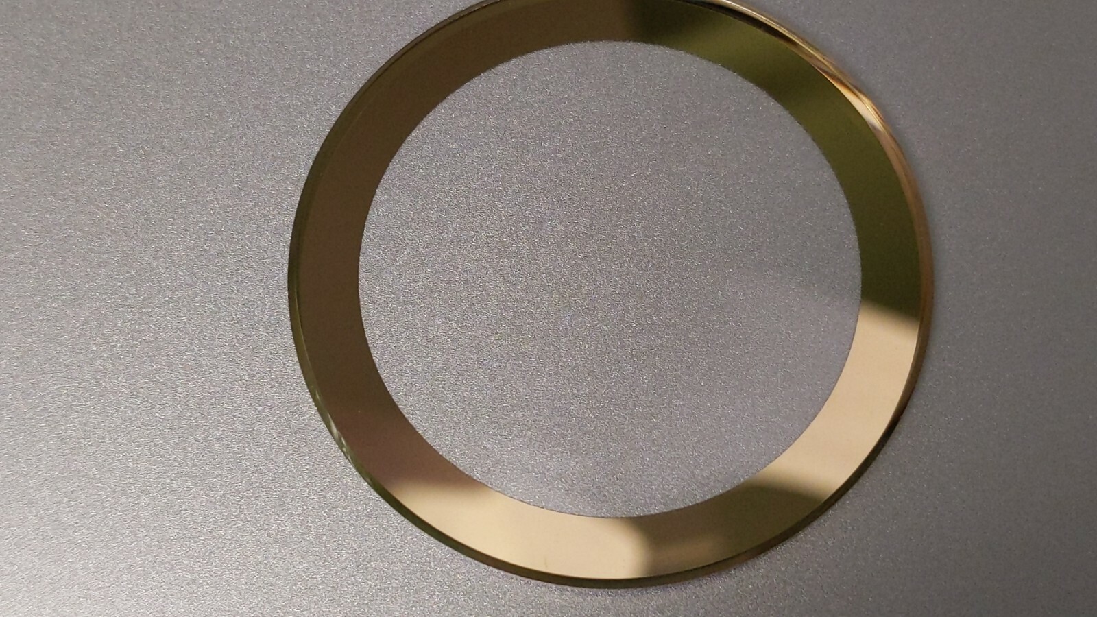Replacement Movado crystal BOLD 42.0mm x 1.7mm GOLD Trim for watch repair