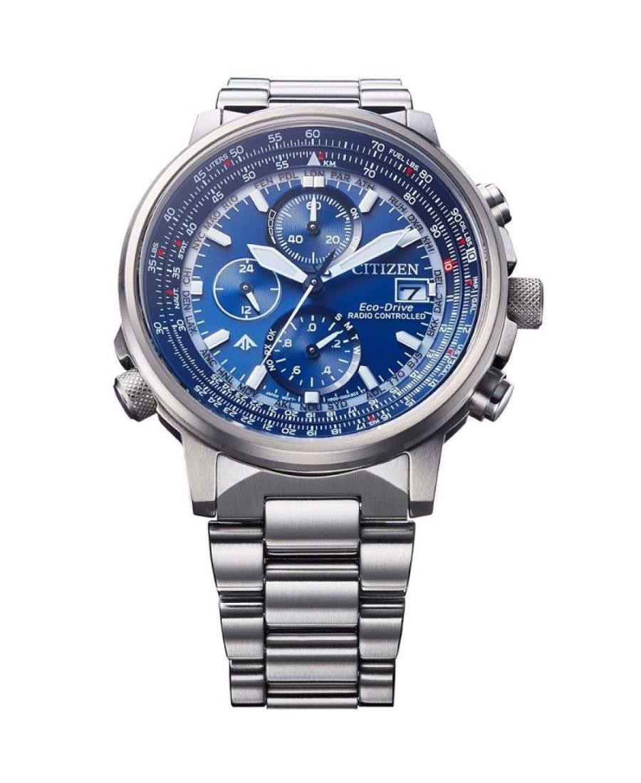CITIZEN Men Analog Eco-Drive Casual Watch Classic Dress Blue Dial Waterproof Rou