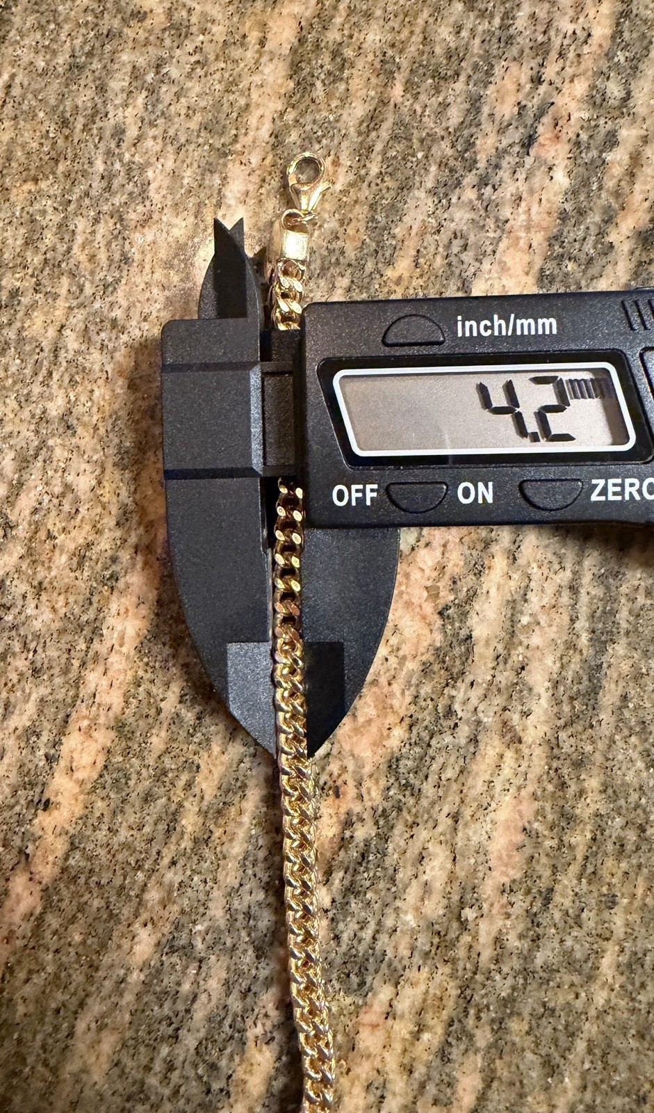 14k Gold Franco Bracelet 4.9mm / 8in