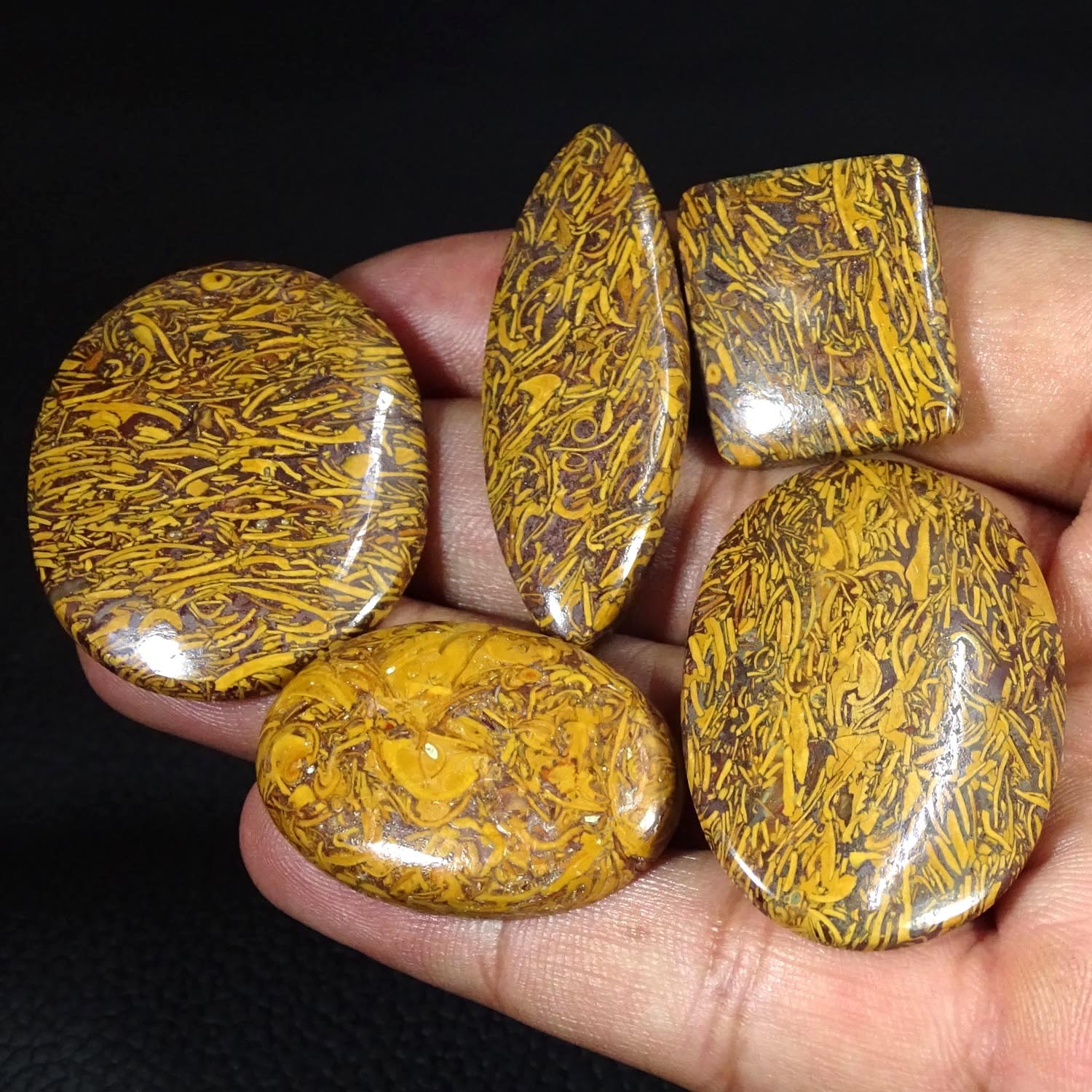 210.60Cts Natural Mariam Jasper Mix Lot Cabochon Gemstone
