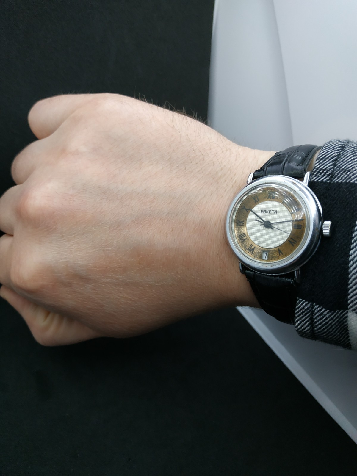 Men’s Dress Vintage USSR Watch Raketa Mechanical 2614.H Retro Soviet ☭