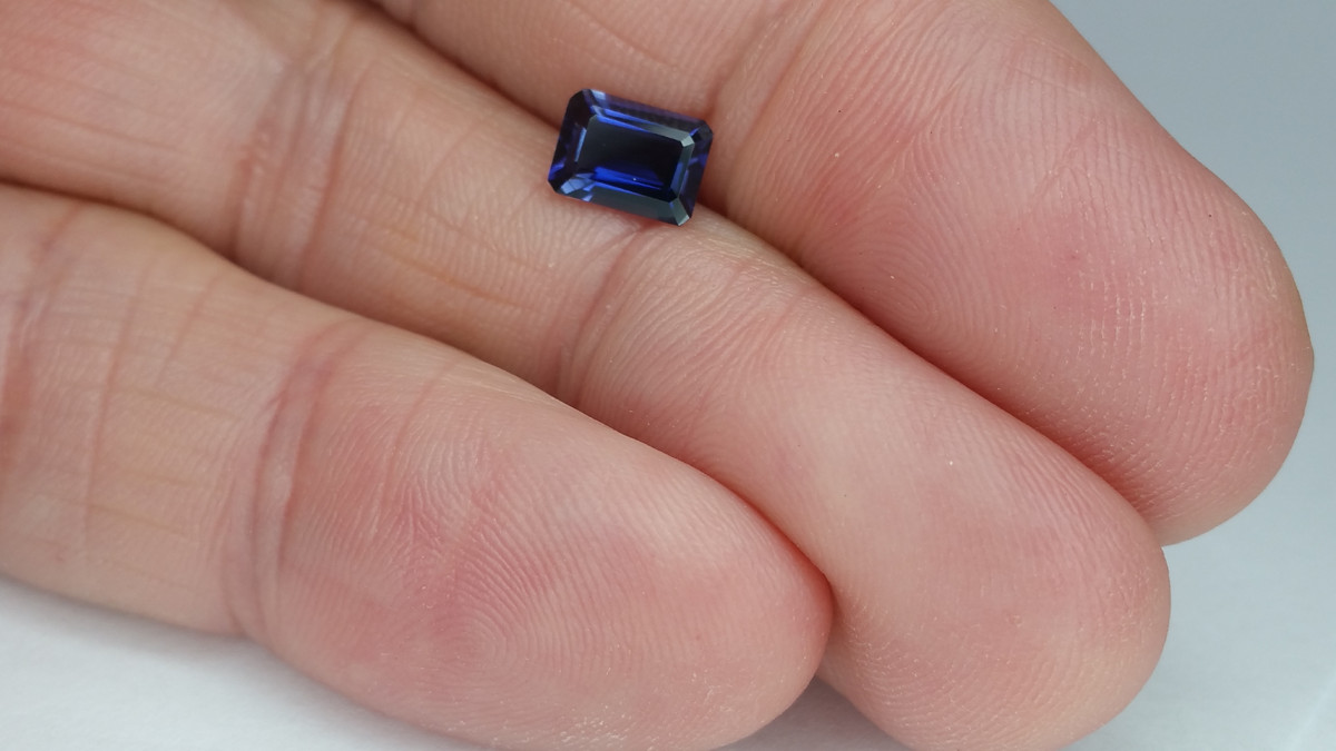 🟣 Purple Iolite Natural Emerald Cut 7x5mm 🟣
