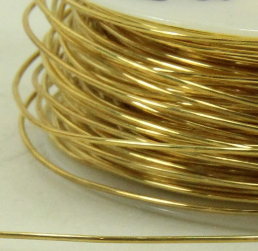 Brass Wire, 22 Gauge, Dead Soft, Round Brass Jewelry Wire, 20 Feet, 016