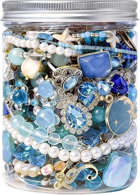Mystery Jewelry Jar Bundle – Surprise Vintage Jewelry Box for Women,Gift Jewelry