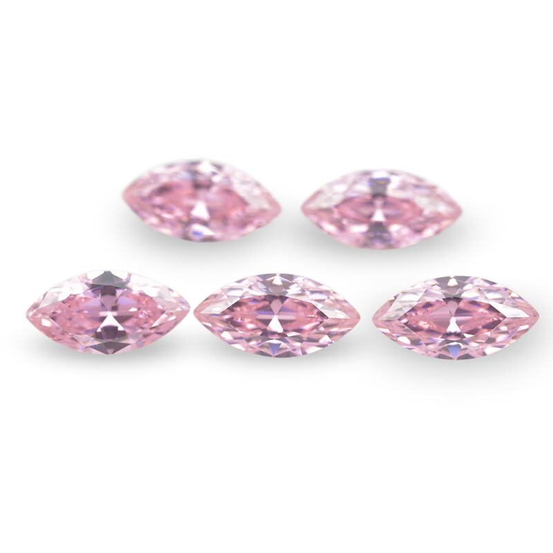 100pcs 1.5×3~10x20mm Pink colore Marquise Loose Cubic Zirconia 5A Wholesale