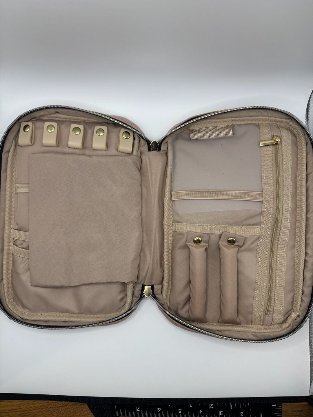BAGSMART Quilted Travel Jewelry Organizer Case