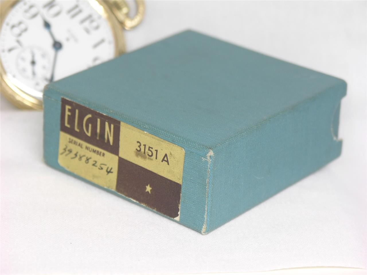 16S ELGIN 3151A MODEL 17 JEWEL GOLD FILL RAILROAD POCKETWATCH W/ BOX, SIGNED 3X!