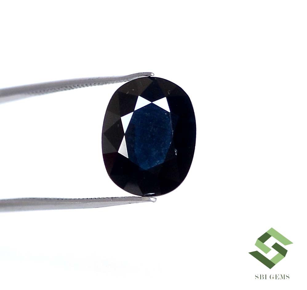 12.50×9.80 mm IGI Certified Natural Blue Sapphire Oval Cut 4.95 CTS Loose Gems