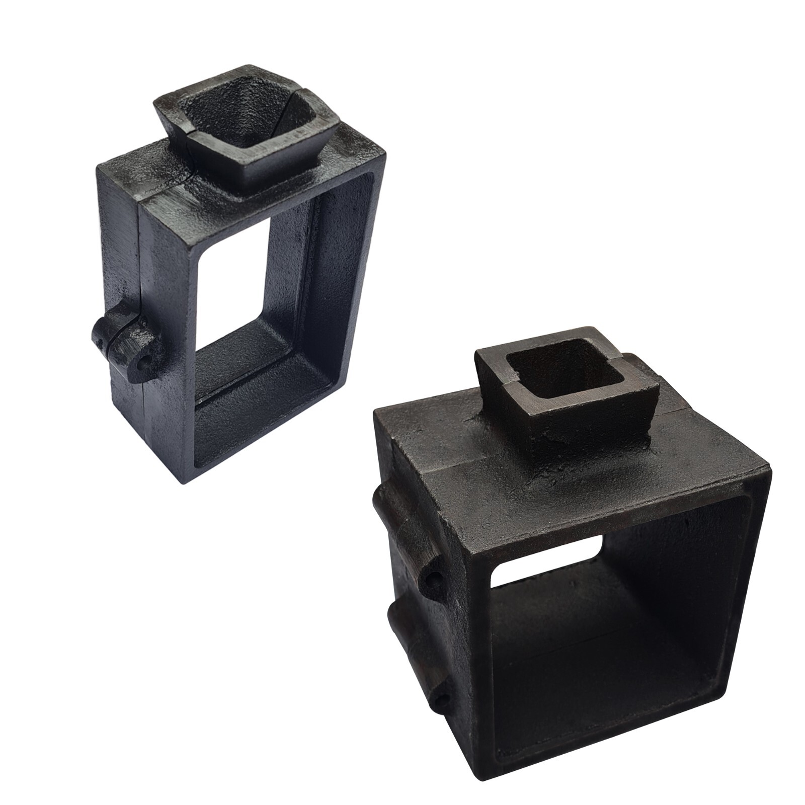 Set of 2 Cast Iron Flask Mold Frames Sand Casting Flask Tools