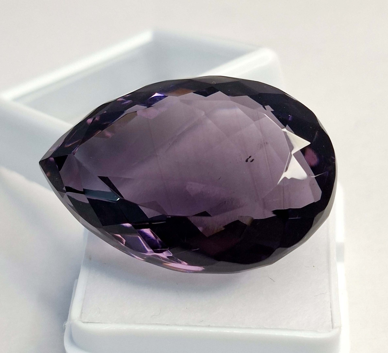 Purple Amethyst 58-60 Ct Pear Cut Natural Certified Loose Gemstone RK884