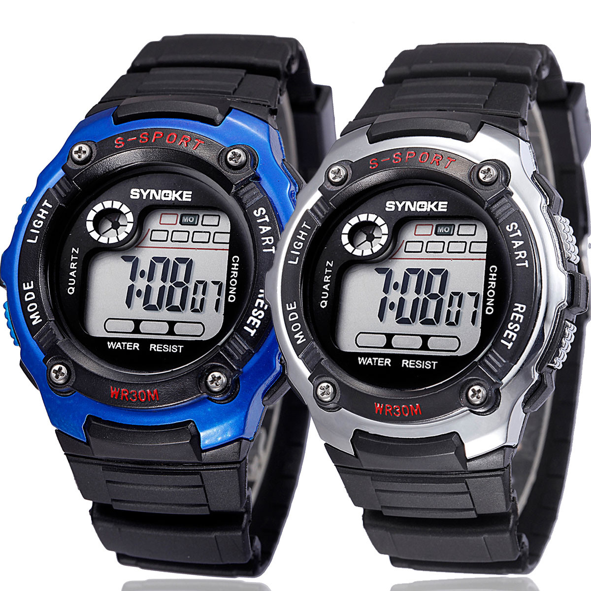Kids Child Boy Girl Waterproof Multifunction Sports Electronic Watches Kids Gift