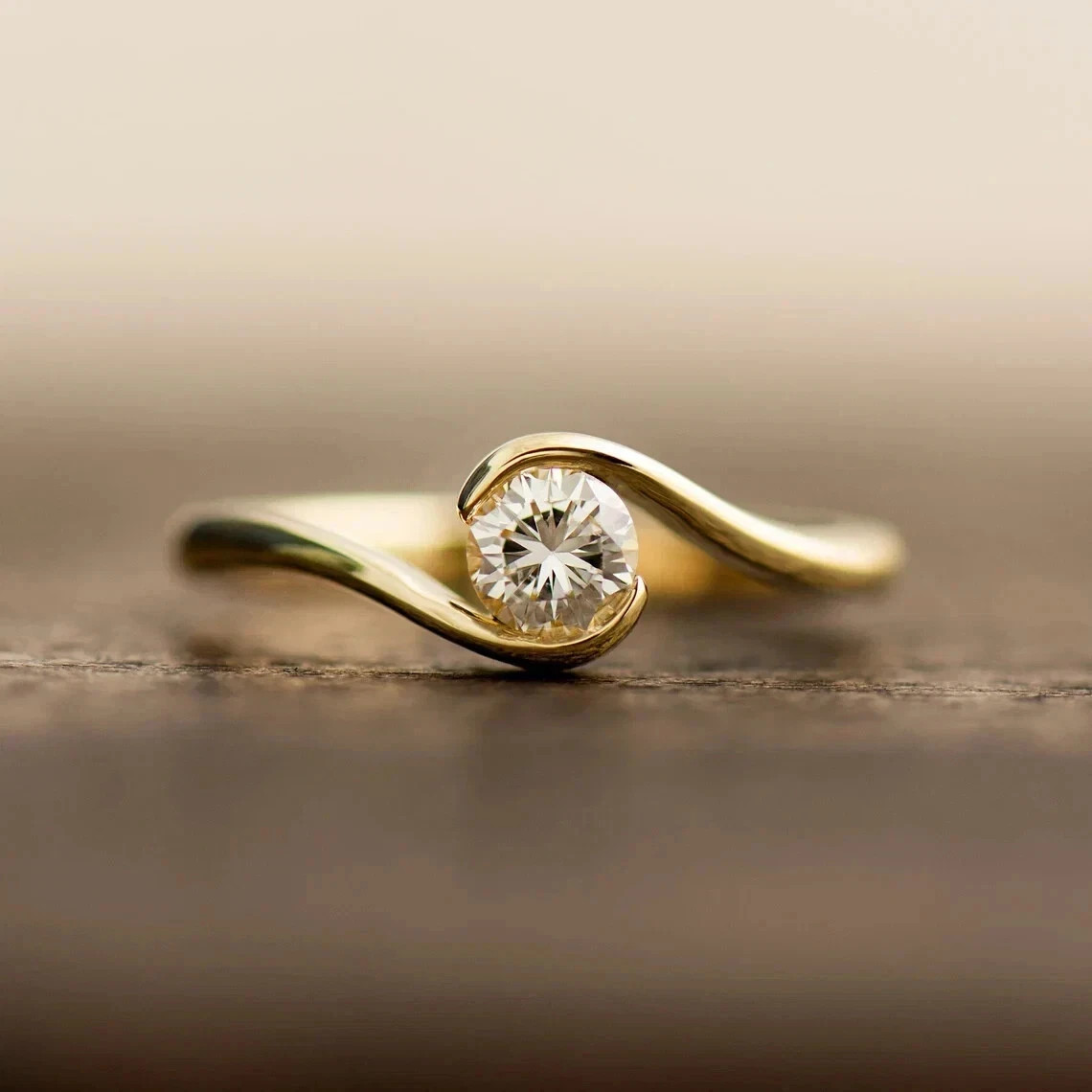 1.00Ct Round Cut Lab Grown IGI Certified Diamond Ring Solid 925 Sterling Silver