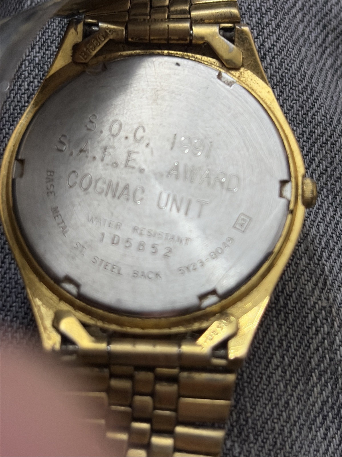 Seiko Shell S.o.c. 1991 s.a.f.e. Award Cognac Unit Watch