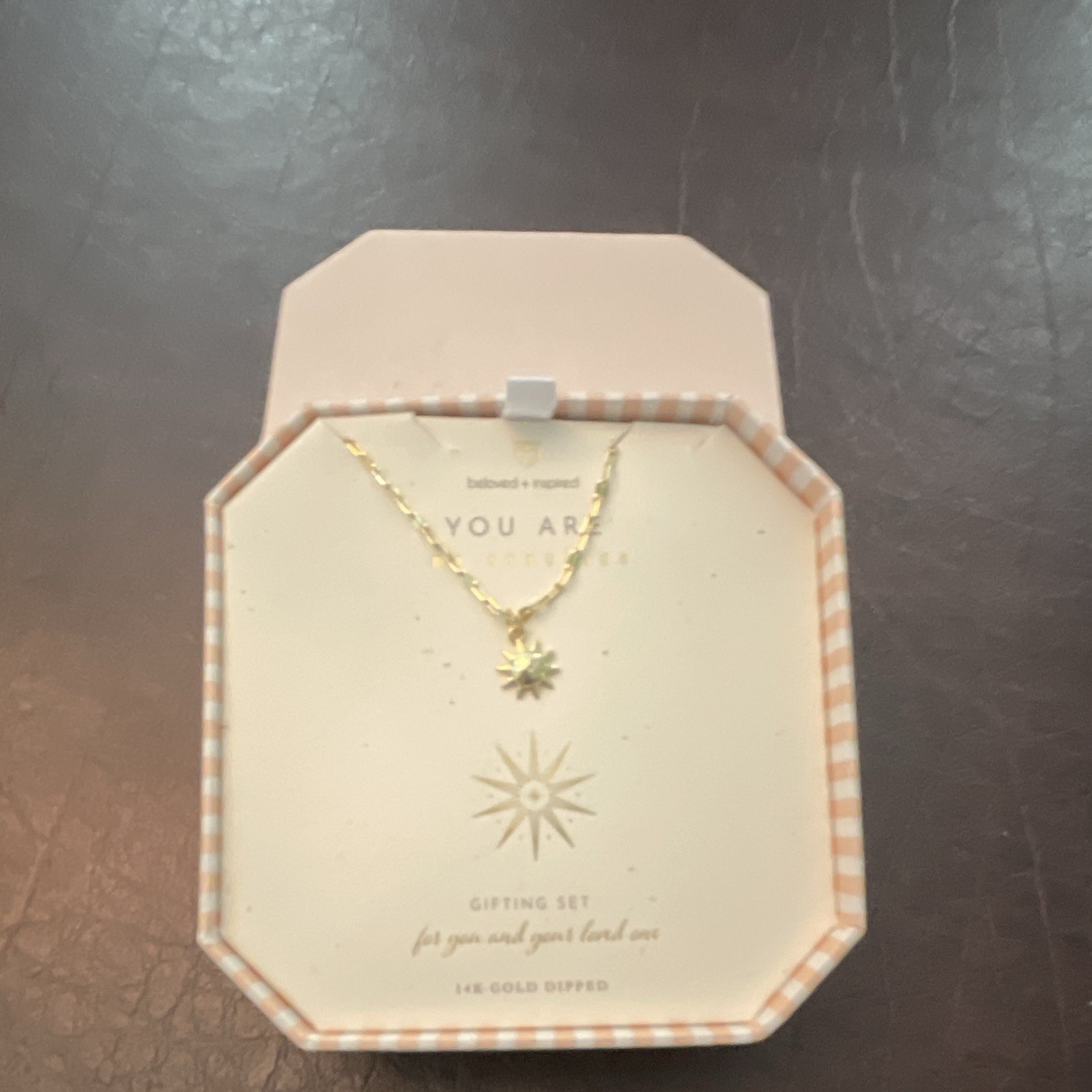 beloved + inspired “You Are My Sunshine” 14K Gold Dipped Star Charm Necklace