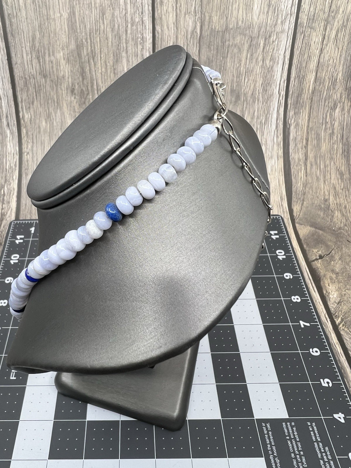 Blue Lace Agate & Lapis Lazuli Necklace Mine Finds by Jay King