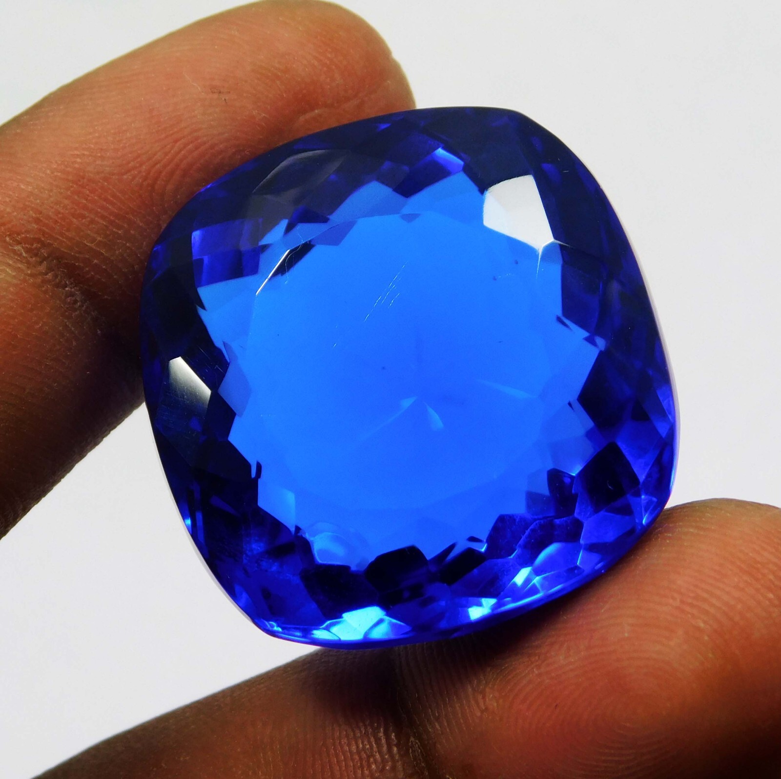 Natural 77.70 Ct Blue Tanzania Of Tanzanite Certified Cushion Cut Loose Gems