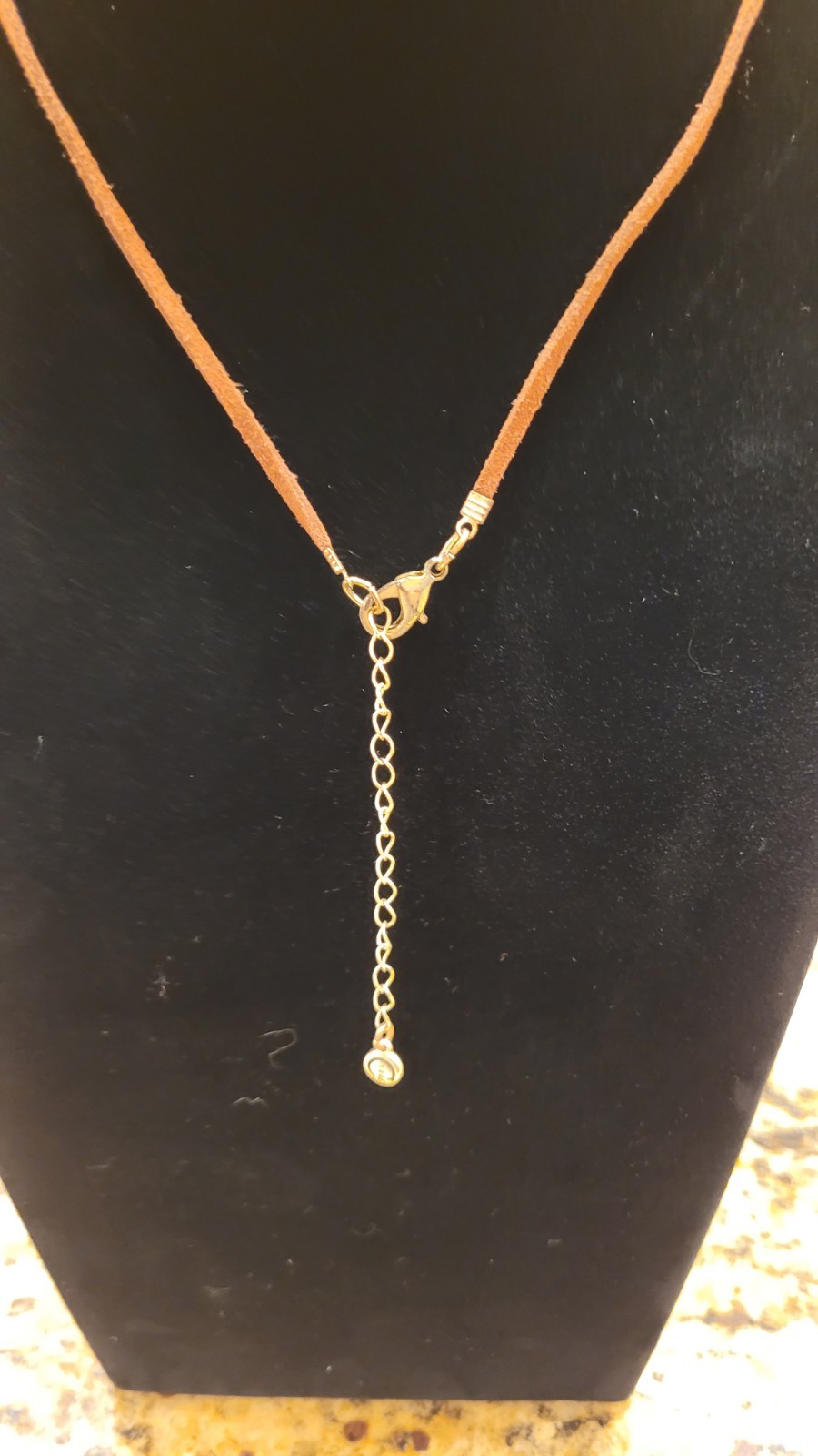Fashion Beaded Pendant Chain Statement Tassel Necklace wood Rhinestone Brown Red