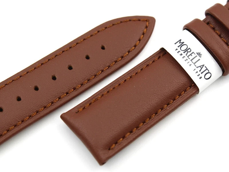 Morellato Genuine Brown Leather Strap Various Sizes Accessories Spare Parts Stylish