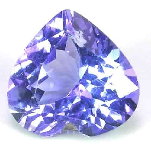 SYMMETRICAL NATURAL PURPLE BLUE COLOR TANZANITE GEM – HEART SHAPE