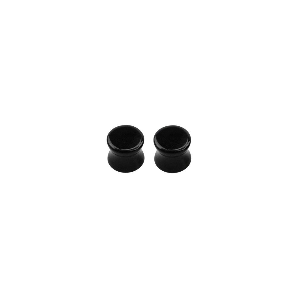 Onyx Stone Double Flare Concave Tunnels Ear Gauges Plugs Expanders Piercing