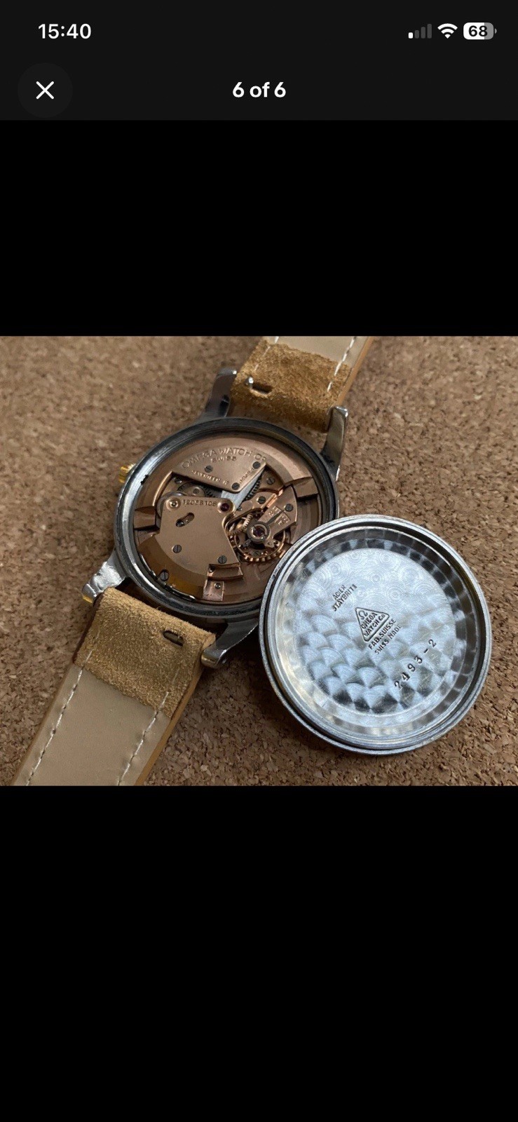 Omega Automatic 1950s Steel Jumbo, Small Seconds, Pre Seamaster Ref.2493-2
