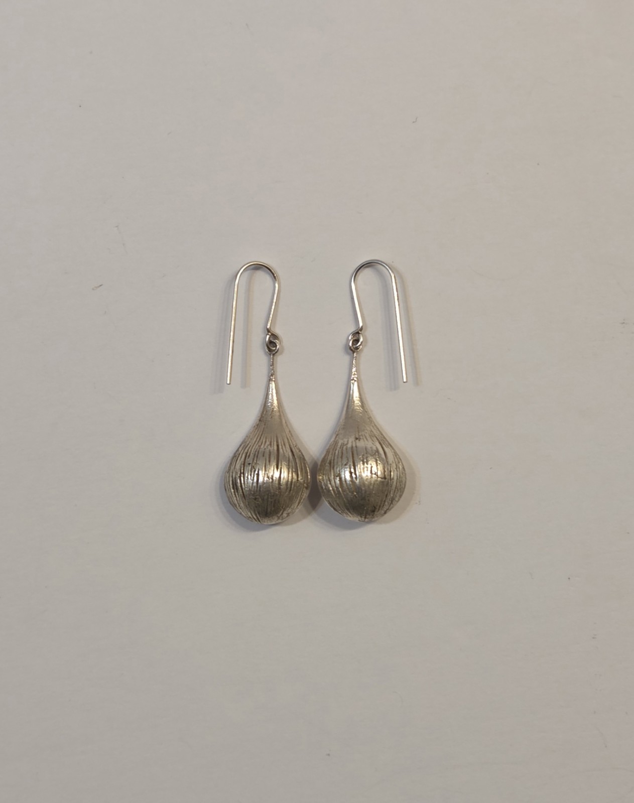 Vintage Tahitian Pearl Sterling Silver Pod Drop Italian Royal Chain RCI Earrings