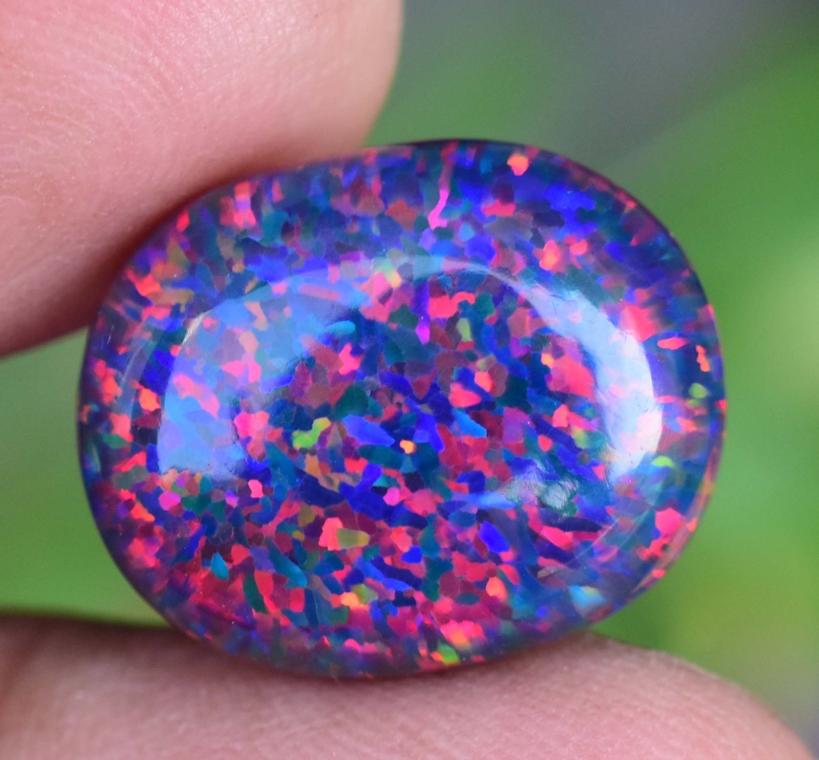 10.00 CT Natural Ethiopian Black Fire Opal Certified Very Rare Precious Gemstone