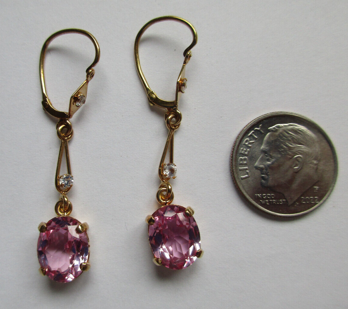 18K Gold Earrings 1.50″ Long 4.40 Grams
