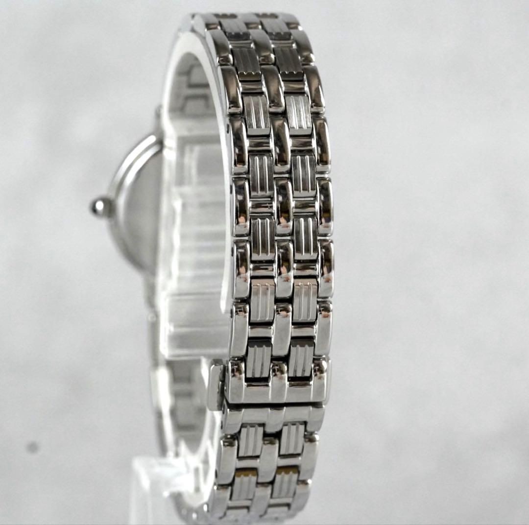 New Seiko EXCELINE Round Silver Ladies’ Wristwatch Quartz Working Item
