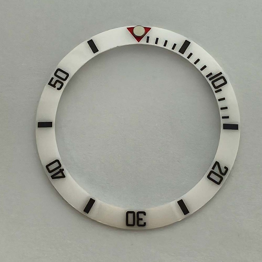 Replacement Ceramic Bezel Insert SUB Beveled Bezel Ring Watch Accessories
